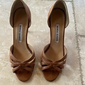 Blahnik sexy tan Sandle